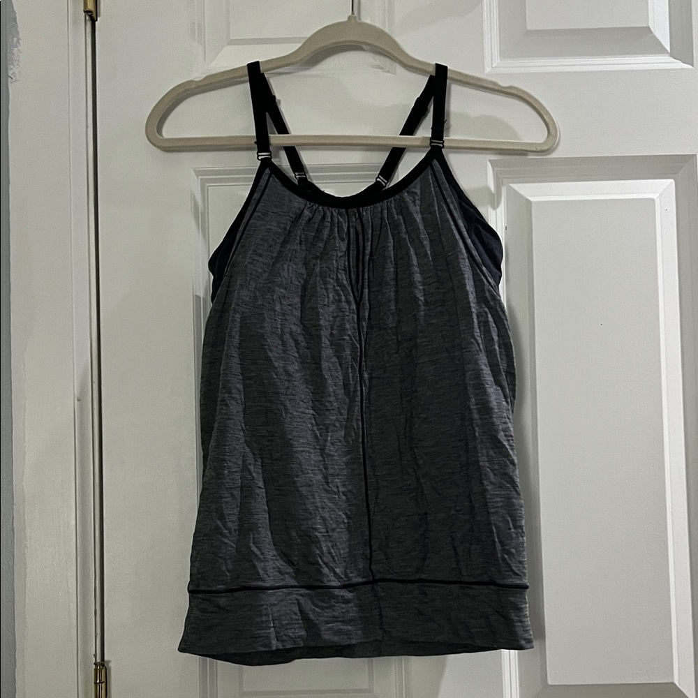 Icebreaker Charcoal and Black Tank Top